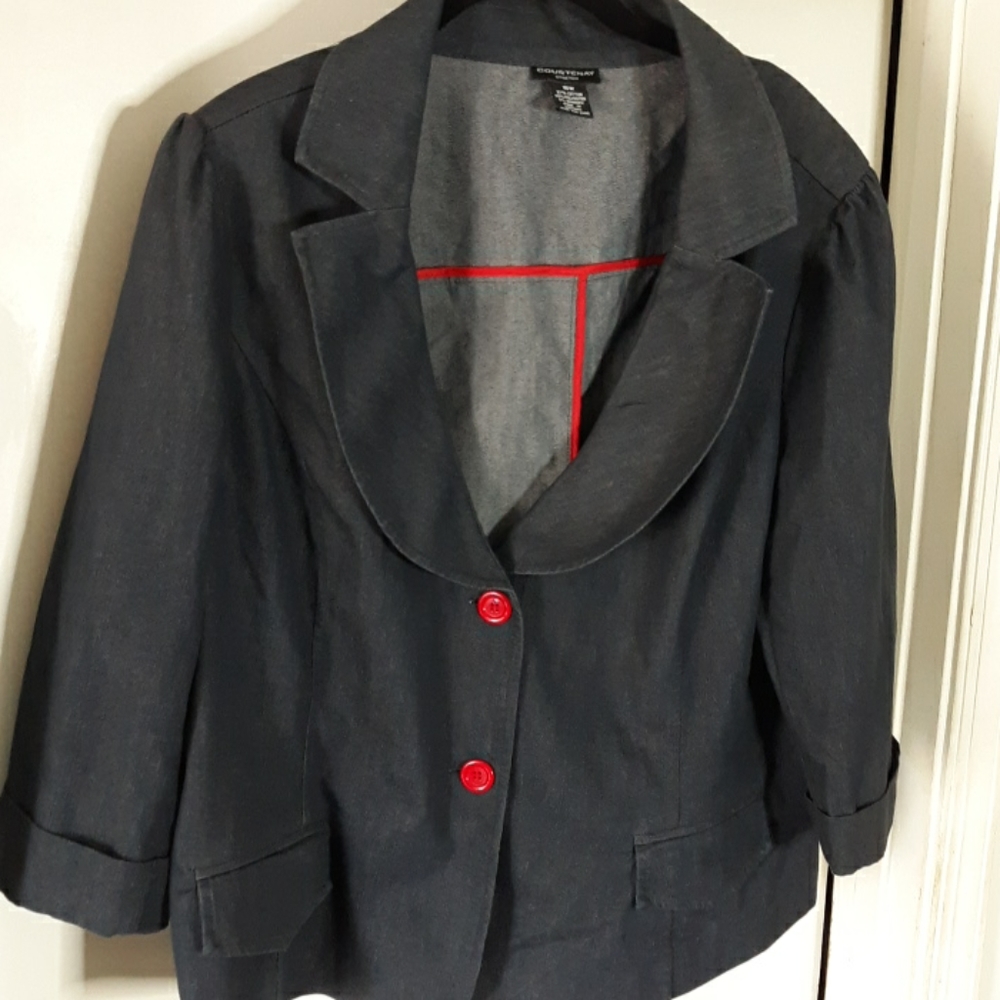 Courtenay denim blazer